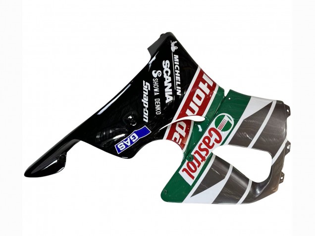 Migliori Carena Moto Honda CBR900RR 893 1996-1997 - Bianco Verde Grigio Nero Lucido Castrol
