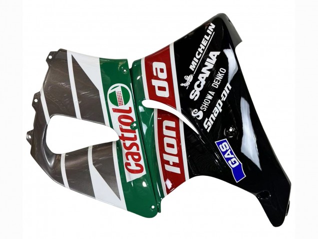 Migliori Carena Moto Honda CBR900RR 893 1996-1997 - Bianco Verde Grigio Nero Lucido Castrol