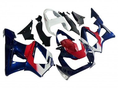 Migliori Carena Moto Honda CBR900RR 929 2000-2001 - Bianco Rosso Blu