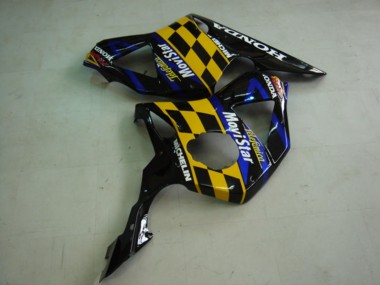 Migliori Carena Moto Honda CBR900RR 954 2002-2003 - Blu Giallo Nero Lucido Telefumica MoviStar Castrol