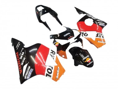 Migliori Kit Carena Moto Honda CBR900RR 954 2002-2003 - Arancia Bianco Rosso Nero Lucido Repsol