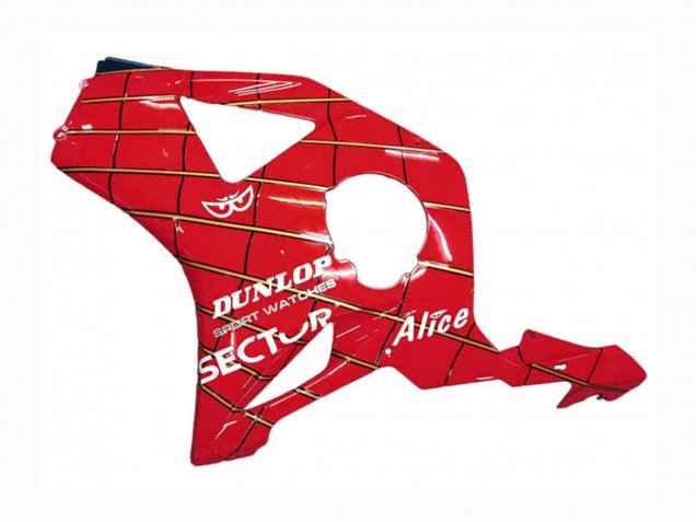 Migliori Carena Moto Honda CBR900RR 954 2002-2003 - Rosso Blu Scuro Dunlop