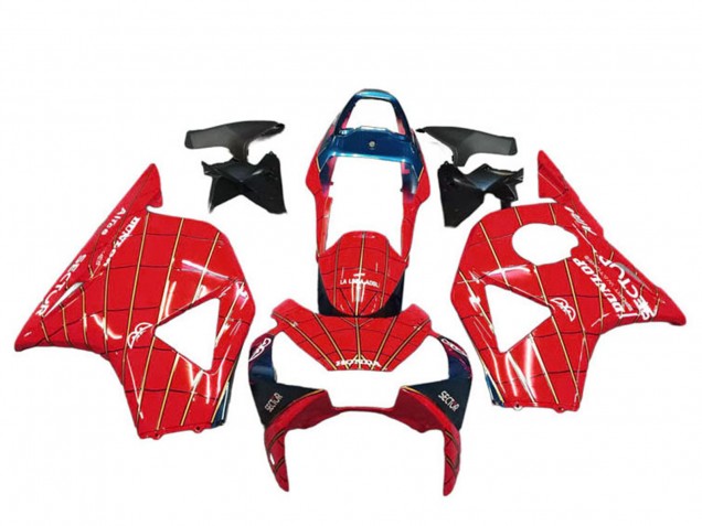 Migliori Carena Moto Honda CBR900RR 954 2002-2003 - Rosso Blu Scuro Dunlop