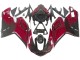 Migliori Carena Moto Ducati 848 2007-2014 - Rosso Nero Lucido