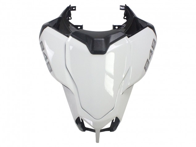 Migliori Carena Moto Ducati 848/1098/1198 2007-2014 - Bianco Nero Lucido Corse