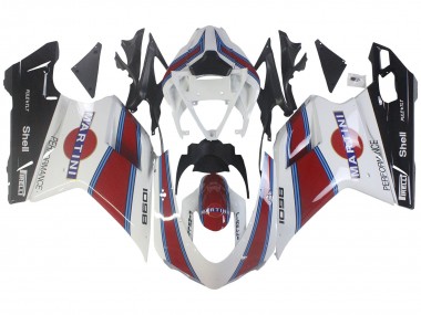Migliori Carena Moto Ducati 1098 2007-2014 - Bianco Rosso Blu Nero Lucido Martini