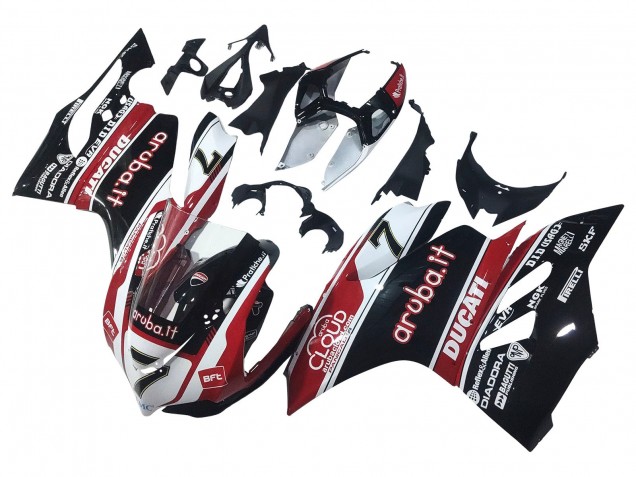 Migliori Carena Moto Ducati Panigale 899/1199 2011-2014 - Bianco Rosso Nero Lucido Aruba.it 7