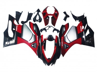 Migliori Carena Moto Ducati 1199 2011-2014 - Rosso Argento Nero