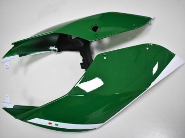 Migliori Carena Moto Ducati Panigale 899 2011-2014 - Bianco Rosso Verde Scuro