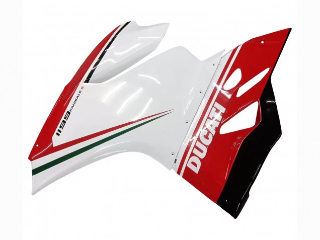 Migliori Carena Moto Ducati 1199 2011-2014 - Bianco Rosso Verde Nero Lucido