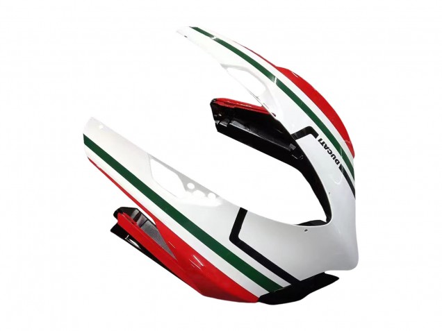 Migliori Carena Moto Ducati 1199 2011-2014 - Bianco Rosso Verde Nero Lucido