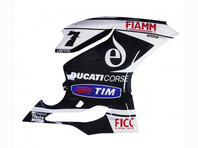 Migliori Carena Moto Ducati Panigale 899/1199 2011-2014 - Bianco Nero Blu Fiamm Ficc 7