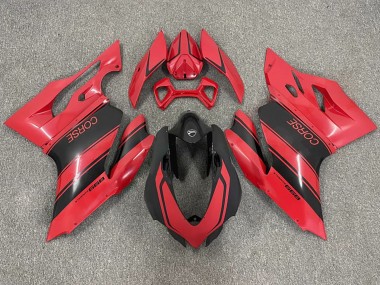 Migliori Carena Moto Ducati 999 2003-2004 - Rosso Nero Lucido Corse