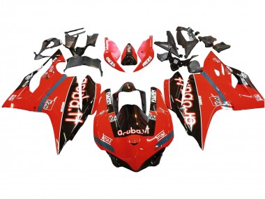 Migliori Carena Moto Ducati 959/1299 2015-2020 - Rosso Nero Lucido Fiamm