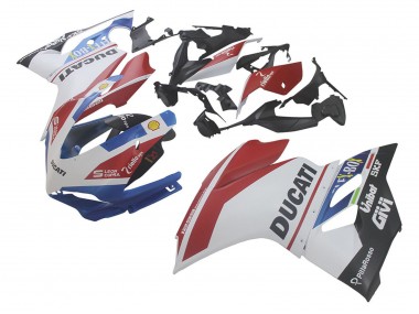 Migliori Carena Moto Ducati 1299 2015-2020 - Bianco Rosso Blu Nero Opaco Unibat Flex-Box