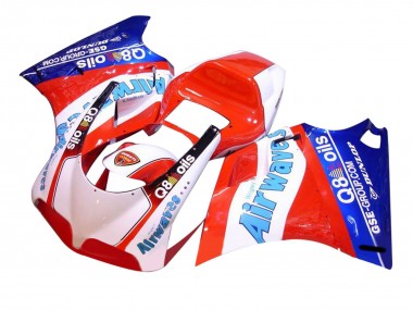 Migliori Carena Moto Ducati 748/916/996/998 1993-2005 - Bianco Rosso Blu Air Waves