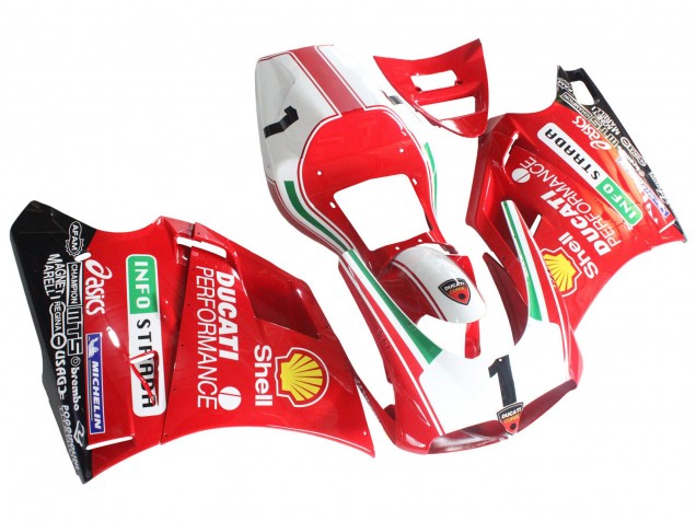 Migliori Carena Moto Ducati 748/916/996/998 1993-2005 - Bianco Rosso Giallo Verde Nero Lucido Performance
