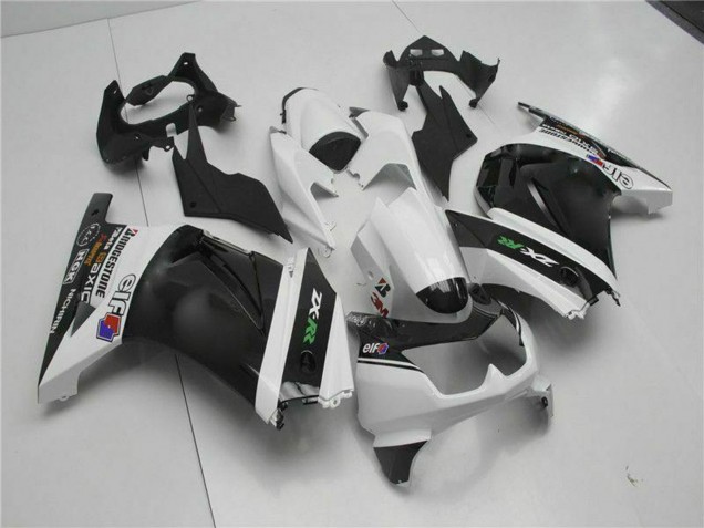 Migliori Carena Moto Kawasaki EX250 2008-2012 - Bianco Nero Verde