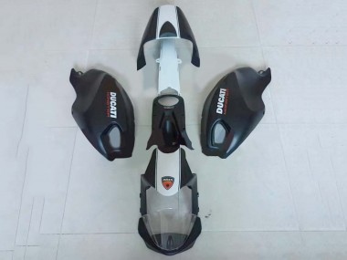 Migliori Carena Moto Ducati Monster 696 796 1100 1100S 2008-2012 - Bianco Nero Opaco
