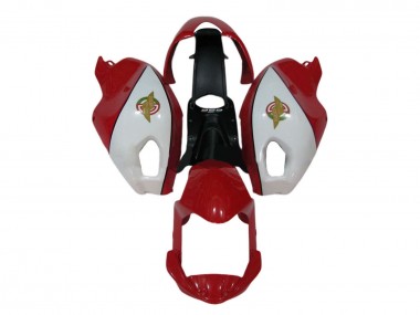 Migliori Carena Moto Ducati Monster 696 796 1100 1100S 2008-2012 - Bianco Rosso