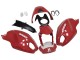 Migliori Carena Moto Ducati Monster 696 796 1100 1100S 2008-2012 - Rosso Bianco