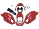 Migliori Carena Moto Ducati Monster 696 796 1100 1100S 2008-2012 - Rosso Bianco