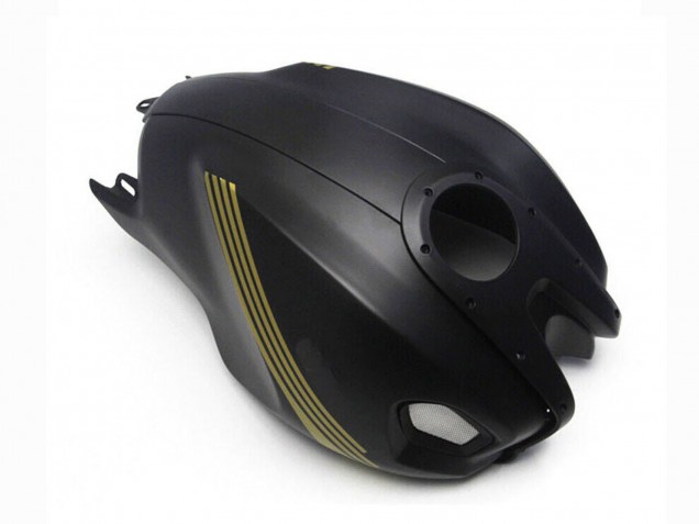 Migliori Carena Moto Ducati Monster 696 796 1100 1100S 2008-2012 - Nero Opaco Oro