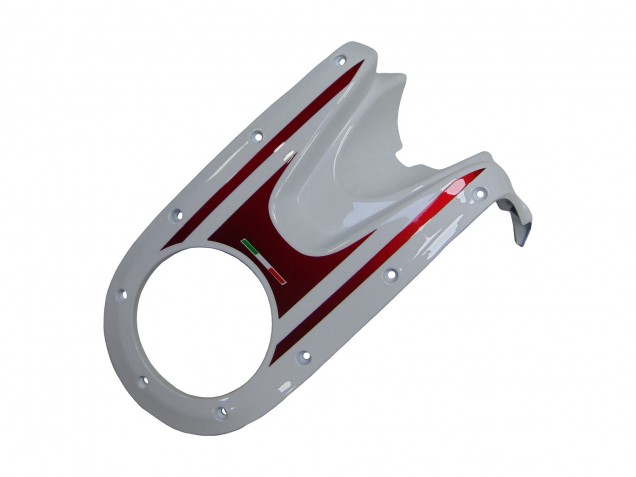 Migliori Carena Moto Ducati Monster 696 796 1100 1100S 2008-2012 - Bianco Rosso Nero Lucido