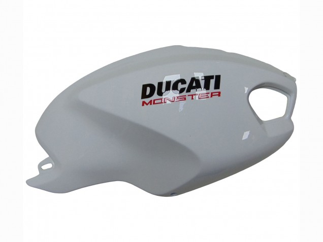 Migliori Carena Moto Ducati Monster 696 796 1100 1100S 2008-2012 - Bianco Rosso Nero Lucido