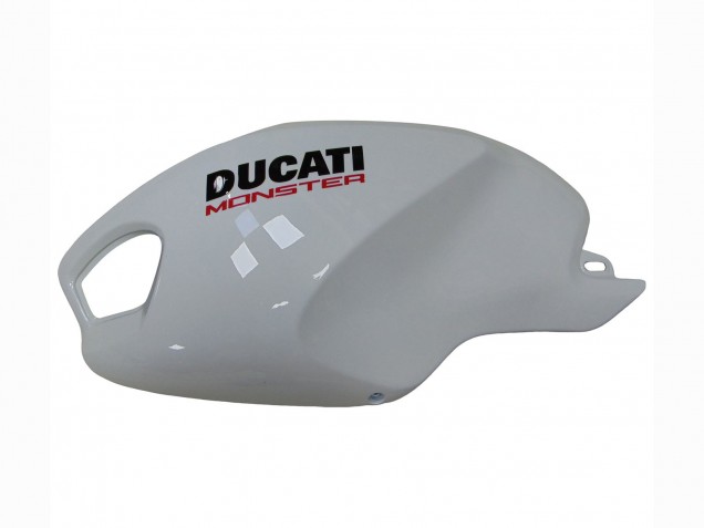 Migliori Carena Moto Ducati Monster 696 796 1100 1100S 2008-2012 - Bianco Rosso Nero Lucido