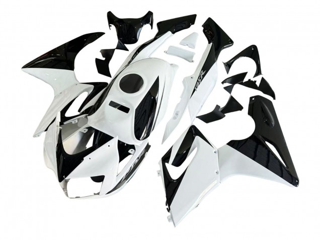 Migliori Carena Moto Honda CBR125R 2002-2006 - Bianco Nero Lucido