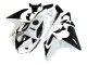 Migliori Carena Moto Honda CBR125R 2002-2006 - Bianco Nero Lucido