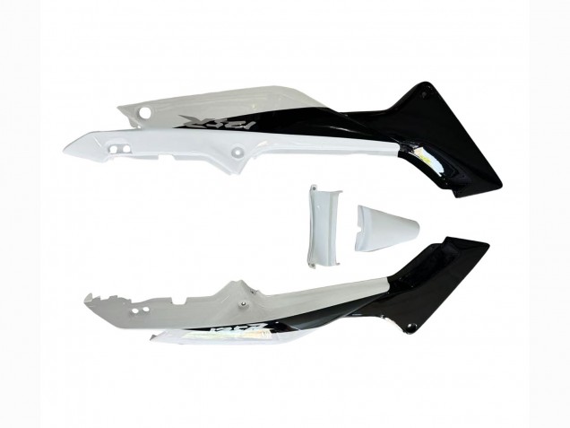 Migliori Carena Moto Honda CBR125R 2002-2006 - Bianco Nero Lucido