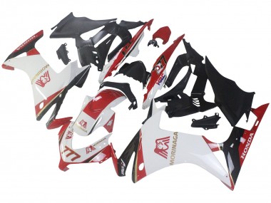 Migliori Carena Moto Honda CBR500R 2013-2015 - Bianco Rosso Verde Nero Lucido Morinage 777