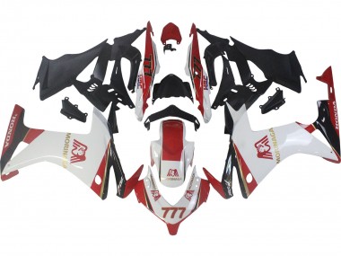 Migliori Carena Moto Honda CBR500R 2013-2015 - Bianco Rosso Verde Nero Lucido Morinage 777