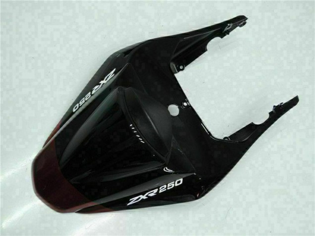 Migliori Carena Moto Kawasaki EX250 2008-2012 - Nero Lucido Rosso Bordeaux