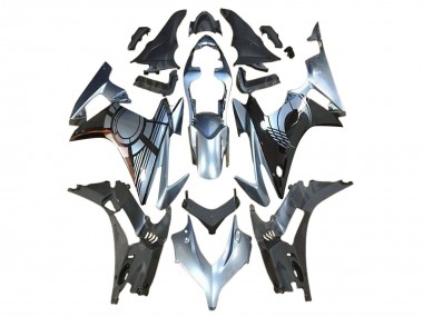 Migliori Kit Carena Moto Honda CBR500R 2013-2015 - Argento Nero Lucido