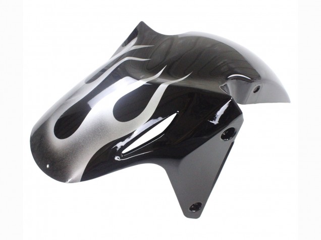 Migliori Carena Moto Honda CBR500R 2013-2015 - Nero Lucido Argento Fiamma