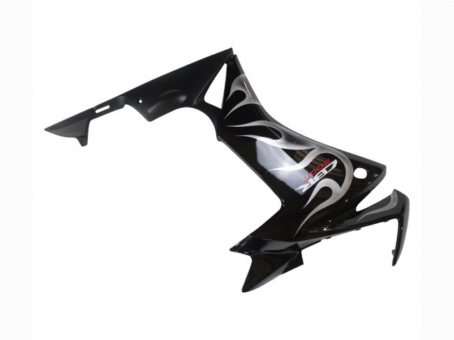 Migliori Carena Moto Honda CBR500R 2013-2015 - Nero Lucido Argento Fiamma