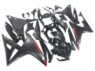 Migliori Carena Moto Honda CBR500R 2016-2018 - Nero Fibra di Carbonio Rosso
