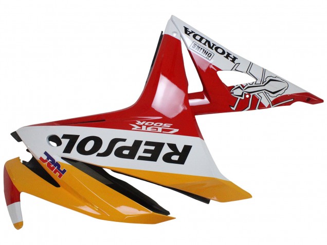 Migliori Carena Moto Honda CBR500R 2016-2018 - Giallo Bianco Rosso Repsol HRC
