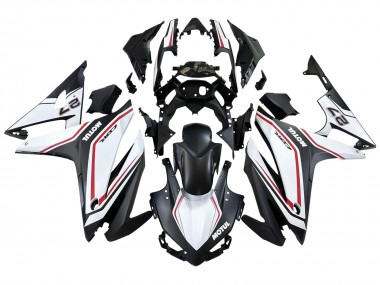 Migliori Carena Moto Honda CBR500R 2016-2018 - Bianco Rosso Nero Opaco