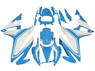 Migliori Carena Moto Honda CBR500R 2016-2018 - Azzurro Chiaro Bianco