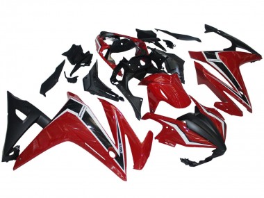 Migliori Carena Moto Honda CBR500R 2016-2018 - Rosso Bianco Nero Opaco