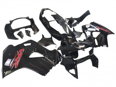 Migliori Carena Moto Honda VFR 800 1998-2001 - Nero Lucido Rosso Decal