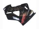 Migliori Carena Moto Honda VFR 800 1998-2001 - Nero Lucido Rosso Decal
