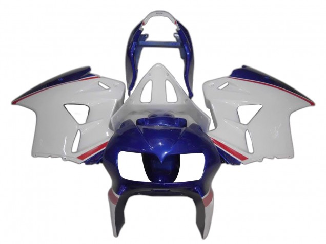 Migliori Carena Moto Honda VFR 800 1998-2001 - Bianco Blu Rosso