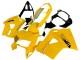 Migliori Carena Moto Honda VFR 800 1998-2001 - Giallo