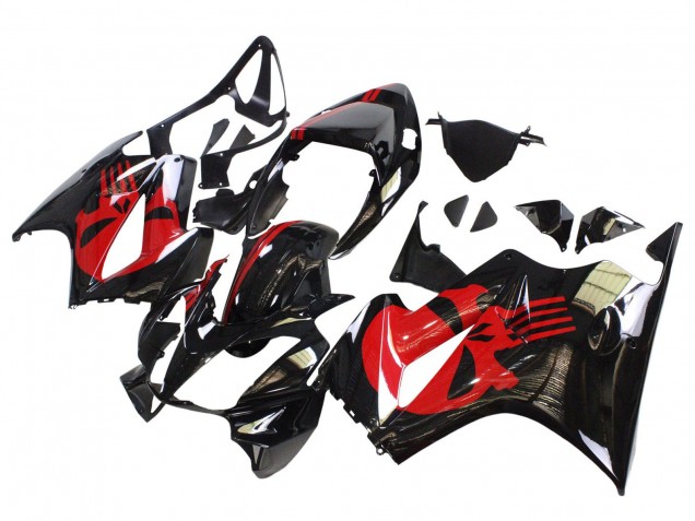 Migliori Carena Moto Honda VFR 800 2002-2013 - Nero Lucido Rosso