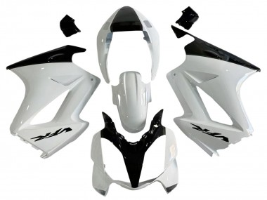 Migliori Carena Moto Honda VFR 800 2002-2013 - Bianco Perla Nero Lucido Decal